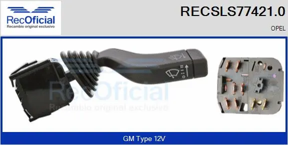 Commutateur de colonne de direction RECOFICIAL RECSLS77421.0
