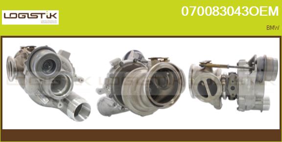 Turbocompresseur, suralimentation LGK 070083043OEM