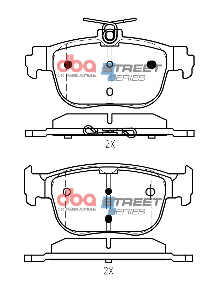 Kit de plaquettes de frein, frein à disque DBA Australia DB15092SS