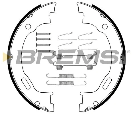 Jeu de mâchoires de frein, frein de stationnement BREMSI GF0310-1