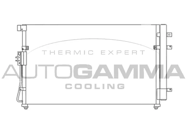 Condenseur, climatisation AUTOGAMMA 104909