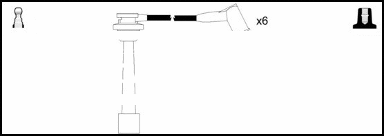 Kit de câbles d'allumage LEMARK HOES1021