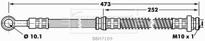 Flexible de frein BORG & BECK BBH7109