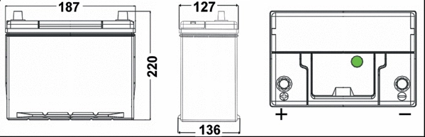 Batterie de démarrage TUDOR TA387