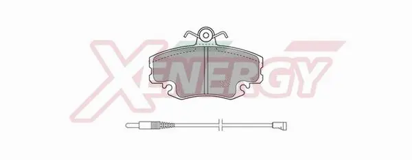 Kit de plaquettes de frein, frein à disque AP XENERGY X40526