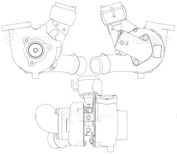 Compresseur, suralimentation LUZAR LAT 0864
