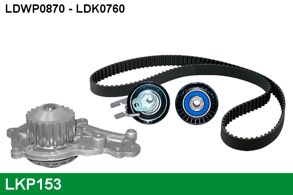 Pompe à eau + kit de courroie crantée LUCAS LKP153
