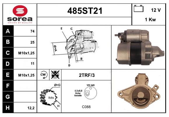 Démarreur STARTCAR 485ST21