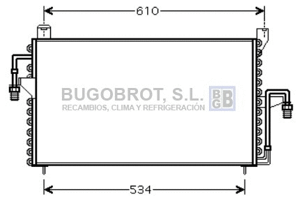 Condenseur, climatisation BUGOBROT 62-FD5186
