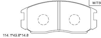 Kit de plaquettes de frein, frein à disque ASIMCO KD4718