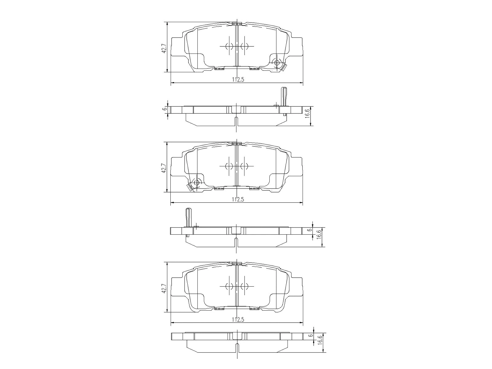Kit de plaquettes de frein, frein à disque A.Z. Meisterteile AZMT-44-022-1137