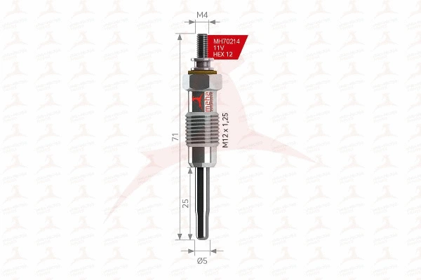 Bougie de préchauffage MEHA AUTOMOTIVE MH70214