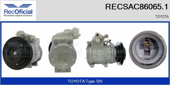 Compresseur, climatisation RECOFICIAL RECSAC86065.1