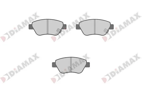 Kit de plaquettes de frein, frein à disque DIAMAX N09711