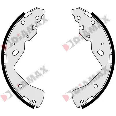 Jeu de mâchoires de frein DIAMAX N01156