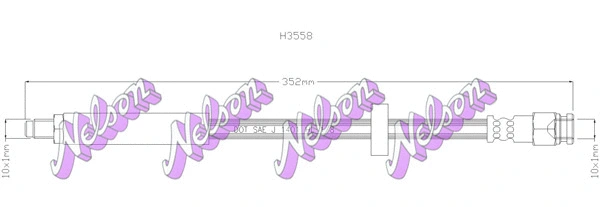 Flexible de frein KAWE H3558