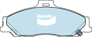 Kit de plaquettes de frein, frein à disque BENDIX-SEA DB1366 4WD