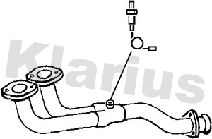 Tuyau d'échappement KLARIUS 301064