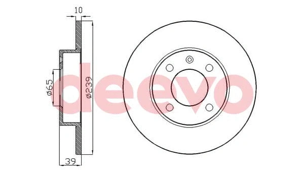 Disque de frein DEEVO BD10240