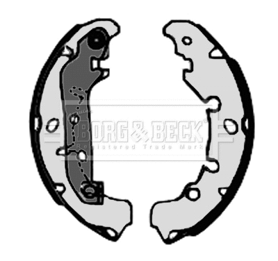 Jeu de mâchoires de frein BORG & BECK BBS6320