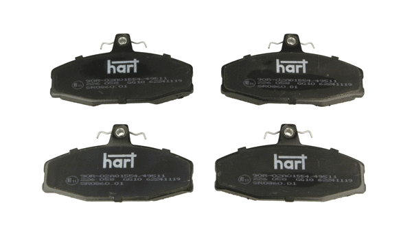 Kit de plaquettes de frein, frein à disque HART 226 058