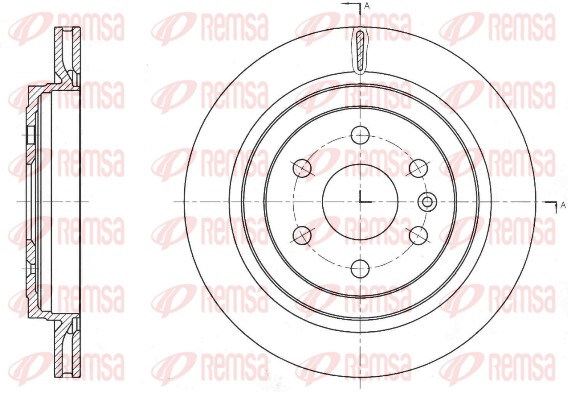 Disque de frein REMSA 61765.10