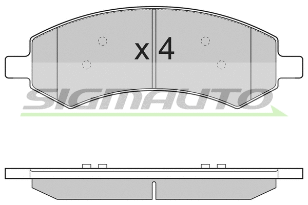 Kit de plaquettes de frein, frein à disque SIGMAUTO SPB310