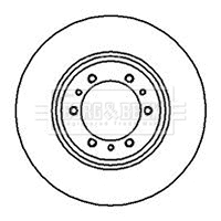 Disque de frein BORG & BECK BBD4086