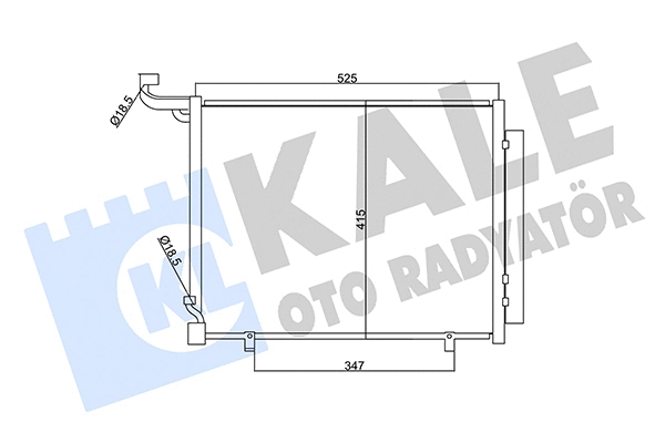 Condenseur, climatisation KALE OTO RADYATÖR 357720