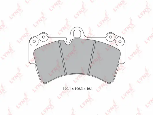 Kit de plaquettes de frein, frein à disque LYNXAUTO BD-8019