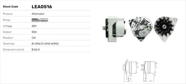 Alternateur LUSA LEA0516