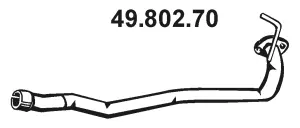 Tuyau d'échappement EBERSPÄCHER 49.802.70