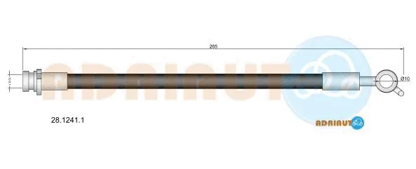 Flexible de frein ADRIAUTO 28.1241.1