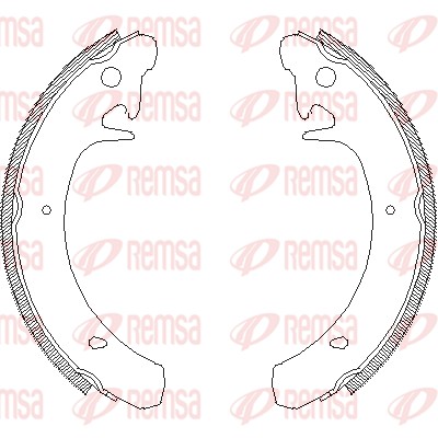 Mâchoire de frein REMSA 4129.00