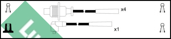 Kit de câbles d'allumage LUCAS LUC4223