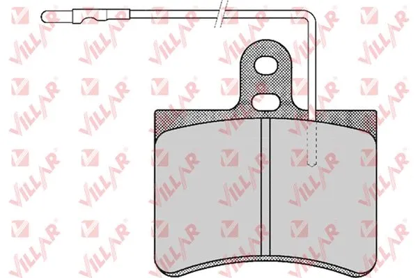 Kit de plaquettes de frein, frein à disque VILLAR 626.0443