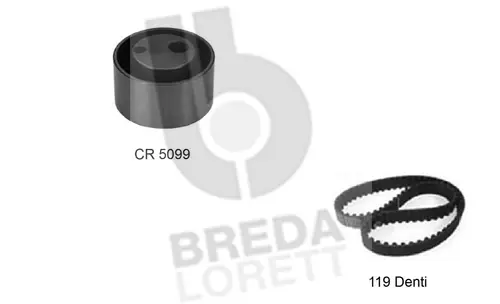 Kit de courroie crantée BREDA LORETT KCD0200