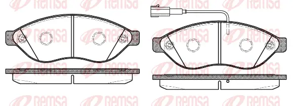 Kit de plaquettes de frein, frein à disque Flexible Drive 123712