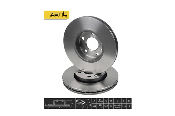 Disque de frein ZentParts Z06174