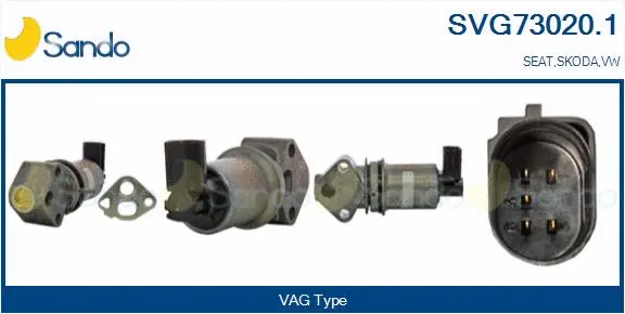 Vanne EGR SANDO SVG73020.1