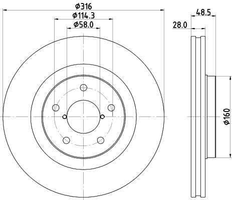 Disque de frein NISSHINBO ND7021K