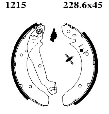 Jeu de mâchoires de frein BSF 01215