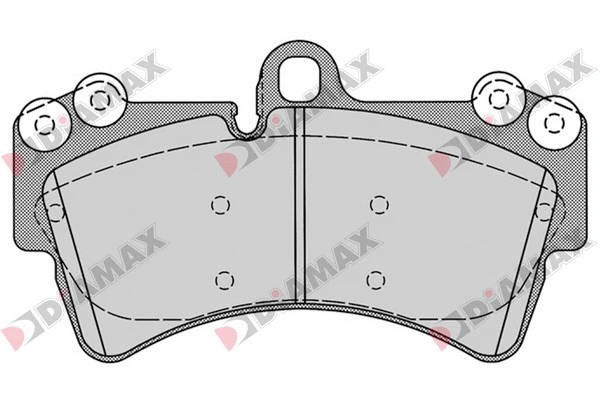 Kit de plaquettes de frein, frein à disque DIAMAX N09196