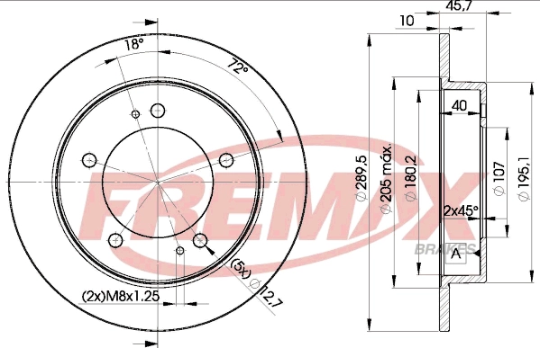 Disque de frein FREMAX BD-6971