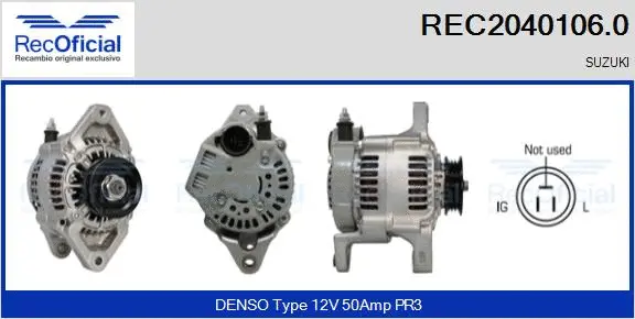 Alternateur RECOFICIAL REC2040106.0