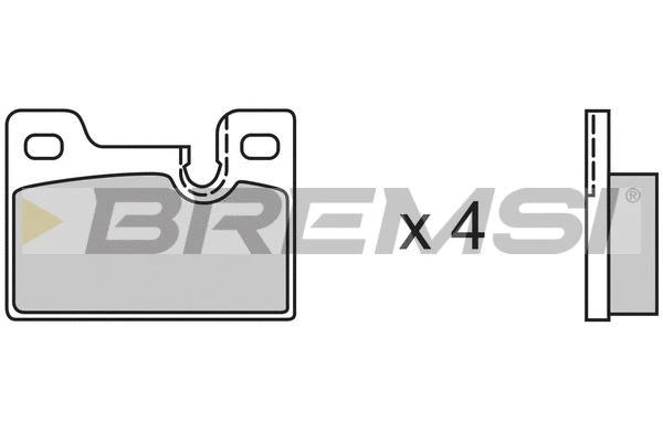 Kit de plaquettes de frein, frein à disque BREMSI BP2185