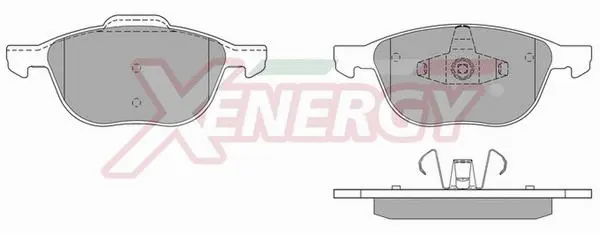 Kit de plaquettes de frein, frein à disque AP XENERGY X40897