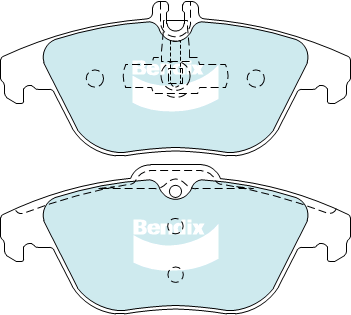 Kit de plaquettes de frein, frein à disque BENDIX-SEA DB2182 MKT