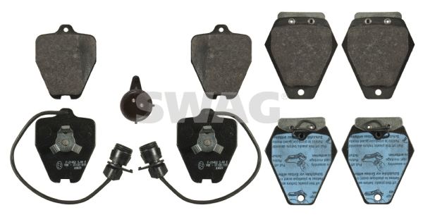 Kit de plaquettes de frein, frein à disque SWAG 32 91 6762
