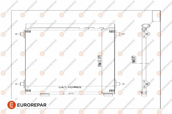 Condenseur, climatisation EUROREPAR E163364